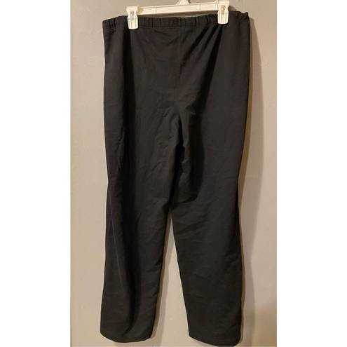 Coldwater Creek  Black Pull On Straight Pants Size Large