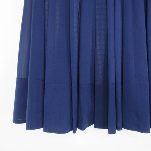 Rag and Bone  Blue Silk Blend Pleated A-Line Pull-On Skirt Women’s Size 26/2