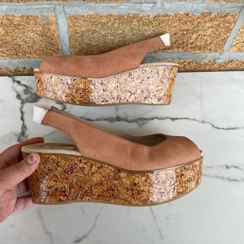 Max Mara  Women's Suede Platform Wedges size 7