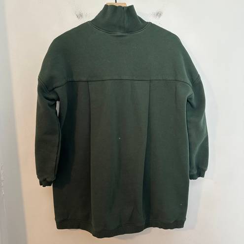 Tuckernuck  - Pomander Place Porter Dress Forset Green Sweatshirt Dress Pockets
