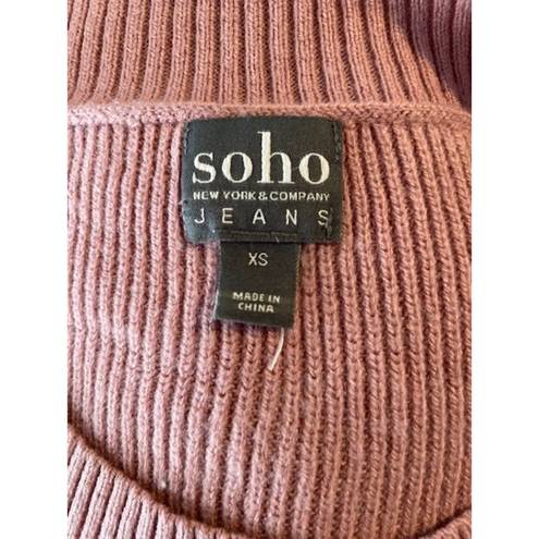 Soho  Size XS Women's Pink‎ Crewneck Sweater