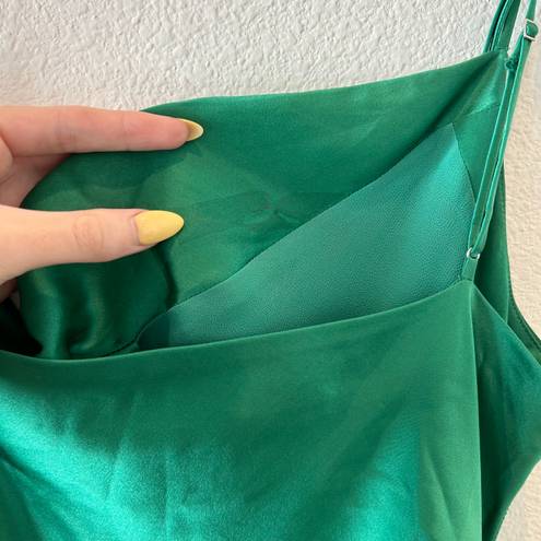 Cinq à Sept Green Silk Mini Dress