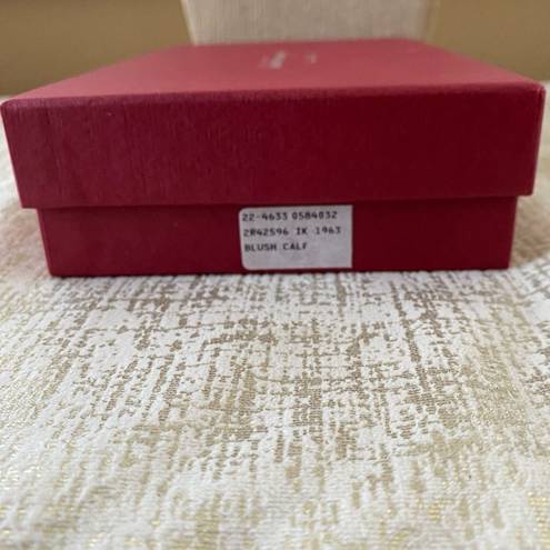 Salvatore Ferragamo  Blush Pink Calf Leather Continental Wallet w/Box and Card