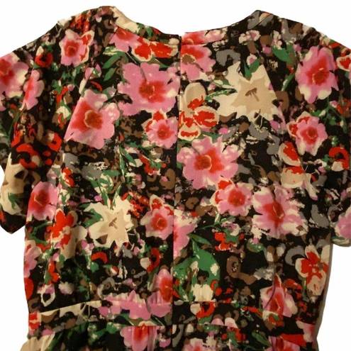 Petal Tulle Overlap  Dress Mystic Floral Print Medium Style IB60118