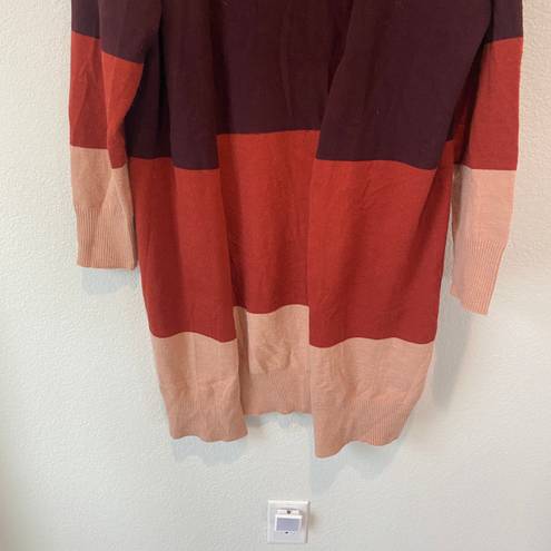 Pink Lily Secret Obsession Colorblock Cardigan Size M