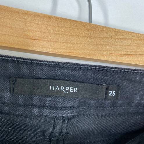 Harper  Black Cotton Blend Denim Skinny Jeans Women's Size 25