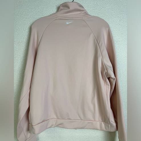 Nike  Pink Super Soft Quarter Zip Sweatshirt Size M