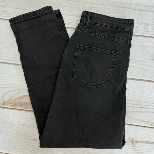 Denim & Co NEW  Stonewashed Black Vintage Mom High Waist Jeans Size 8