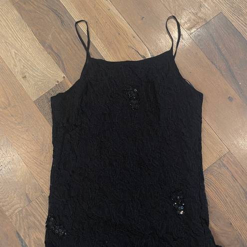 Angie Black Lace Maxi Dress Size Small