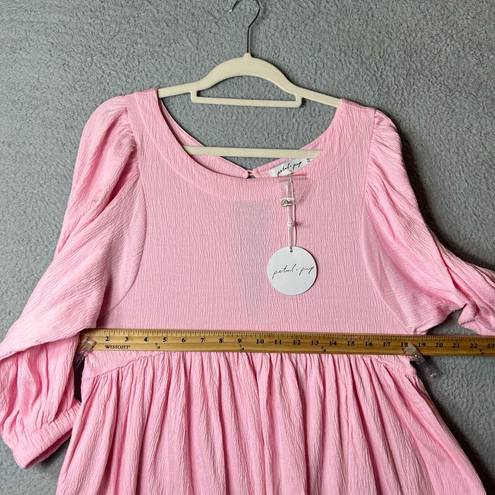 Petal and Pup  Dress 2 Pink Ermias Long Balloon Sleeve Mini Smock Dress NEW