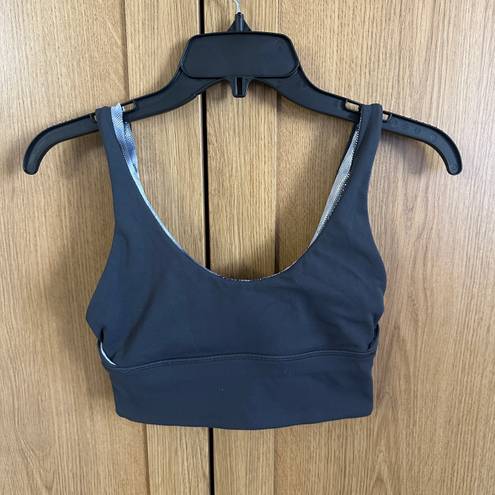 Lululemon Grey / Silver Sparkle Reversible Align Sports Bra