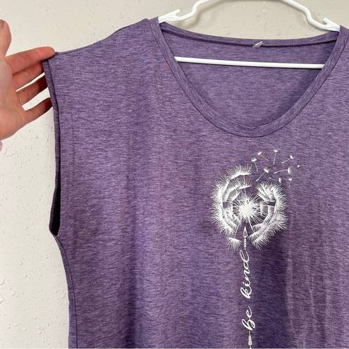 Wish 🦋 Be Kind Purple Inspriational T-Shirt  Casual Comfy Spring 2XL