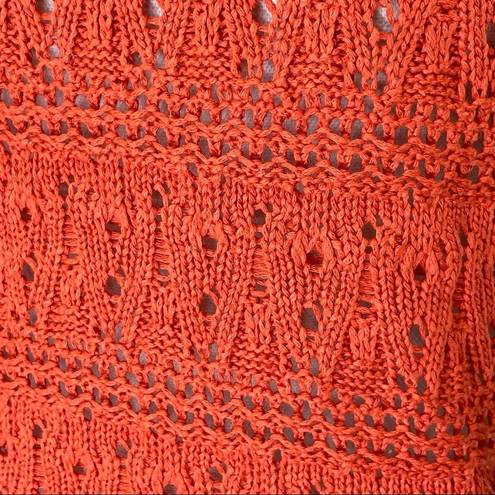 RD Style  Crochet Tank Top Coral Peach  M