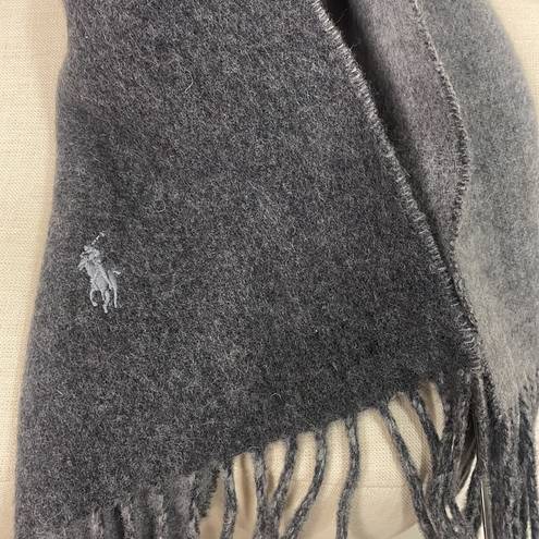 Polo  Ralph Lauren Scarf Logo-embroidered reversible Italy wool-blend New OS