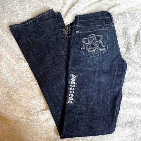 Rock & Republic  Kassandra Low Rise Bootcut Rattle Blue Jeans NWT Cowgirl 29