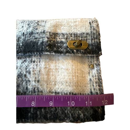 Anthropologie  Schuler & Sons Philadelphia Wool Plaid Clutch