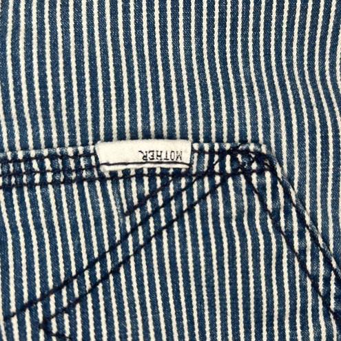 MOTHER Denim  S.N.S Striped Jean On The Road Mini Skirt Size 27