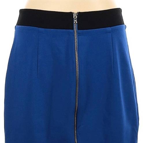 Trina Turk  Pencil Skirt Royal Blue Black Full Zipper Straight Women’s 6