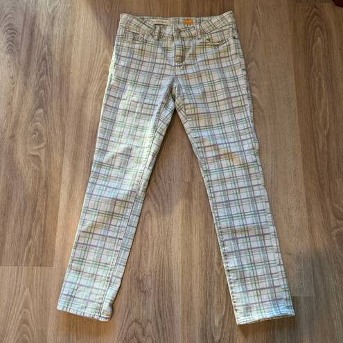 Pilcro and the Letter Press Plaid Straight Leg Pants