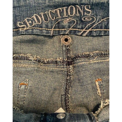 Seductions  Denim Button Fly Hipster Flare Jeans size 9