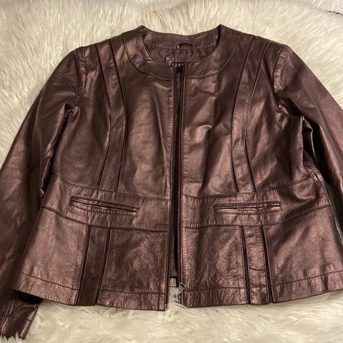 Bernardo  Womens Leather Jacket excellent condition long 25” bust 38/40”