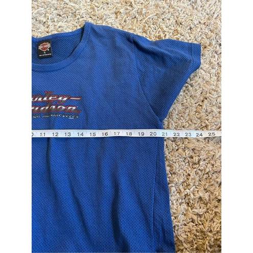 Harley Davidson  y2k mesh cropped graphic t shirt size xl