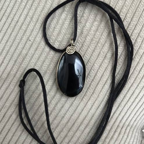 Onyx STONE pendant/ necklace