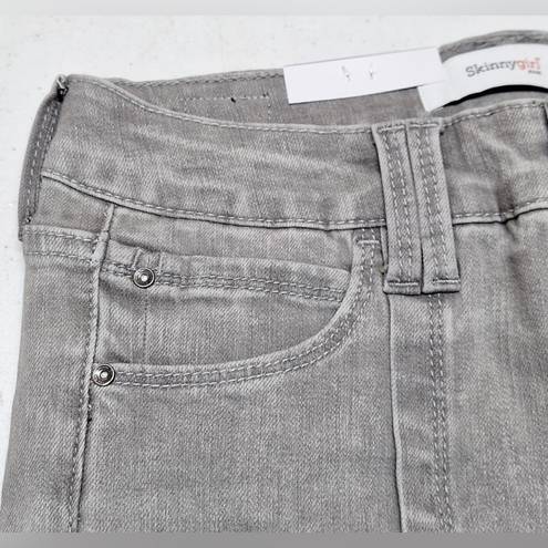 Skinny Girl December High-Rise Slim Straight Gray Jeans Size 28/6 New!