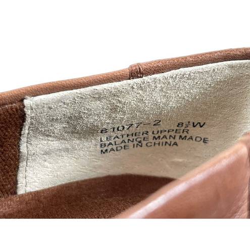 Life Stride  Studio 8.5W Leather Weave Comfort Slip On Loafer Shoes