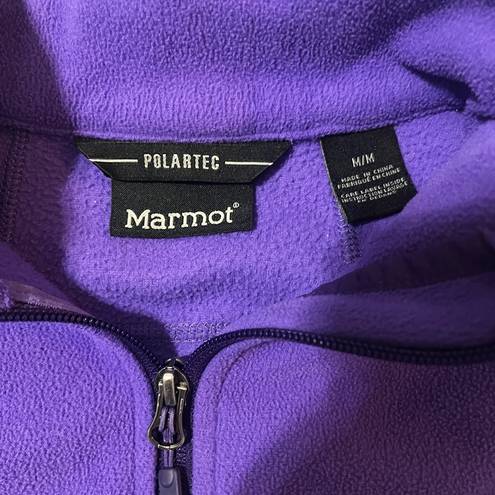 Marmot  Polartec Fleece Jacket Full Zip Purple Womens Medium