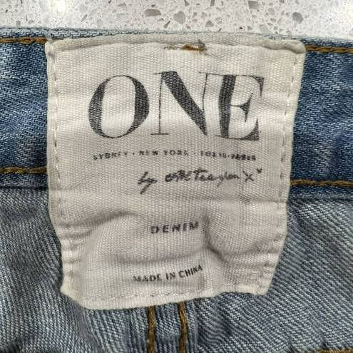 One Teaspoon  Trashed Free Birds Destroyed Baggy Jeans Distressed  Womens Size 24