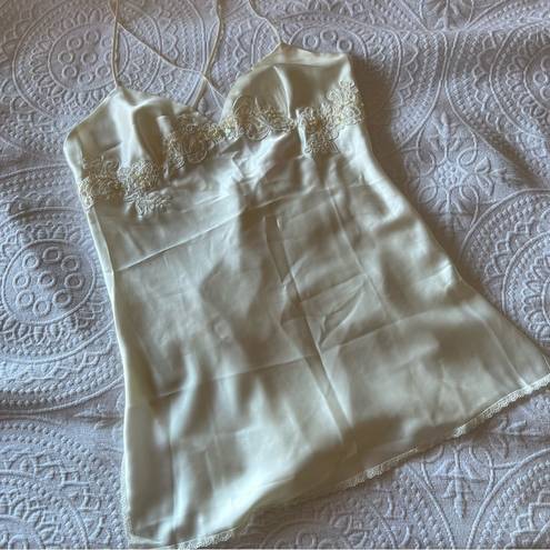 Victoria's Secret  satin white slip dress MEDIUM wedding bride honeymoon