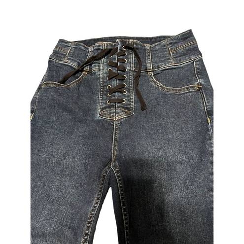 We The Free Free People Crvy Jeans 27 ‎ High-Rise Lace-Up