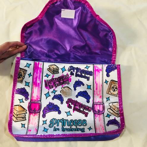 Disney Purple Glittery Princess In Training Purse for Baby Girl Dress Up Play Time