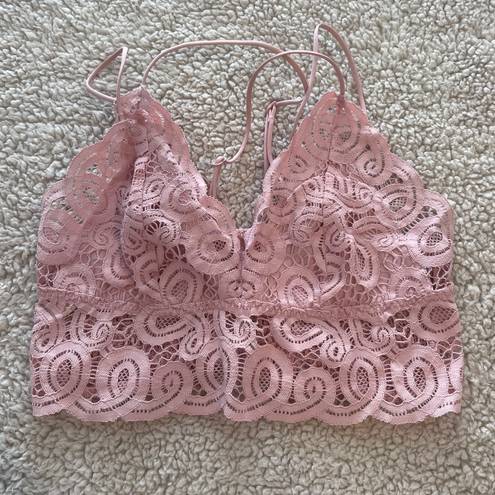 PINK - Victoria's Secret Pink Victoria’s Secret Light Pink lace Bralette  