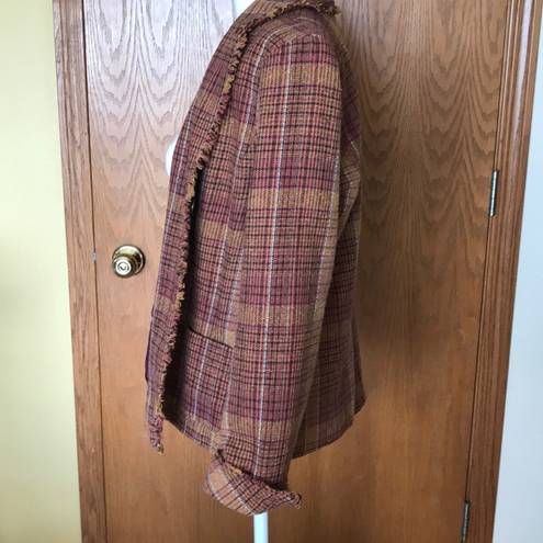 Coldwater Creek Plaid blazer