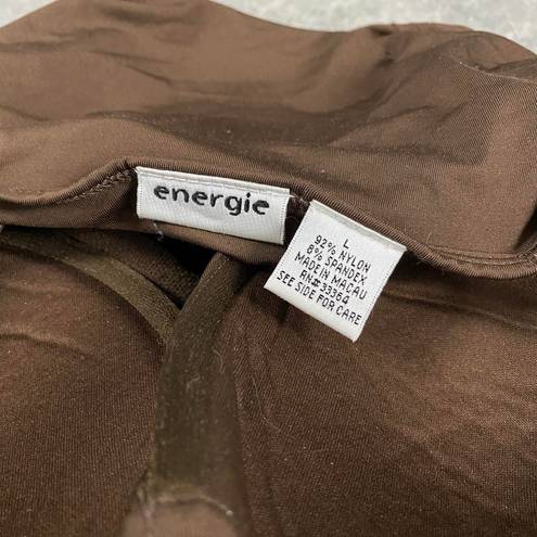 Energie  Brown Molded Cup Tank Top Cami