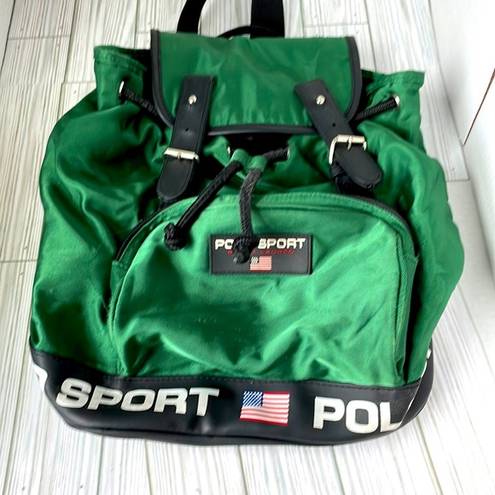 Polo Y2K style  sport backpack in hard to find Kelly green.