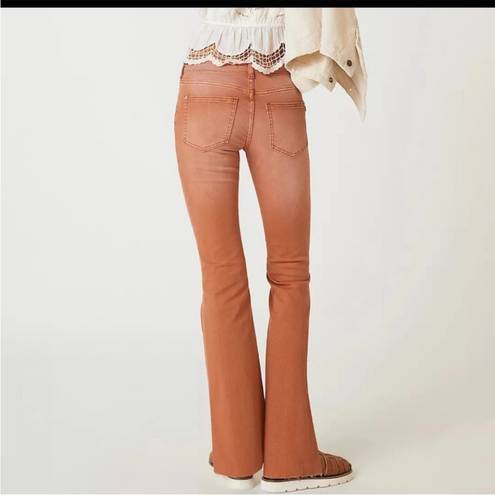 Pilcro 🌞  x Anthropologie The Low Rise Icon Flare Jeans in Bronze