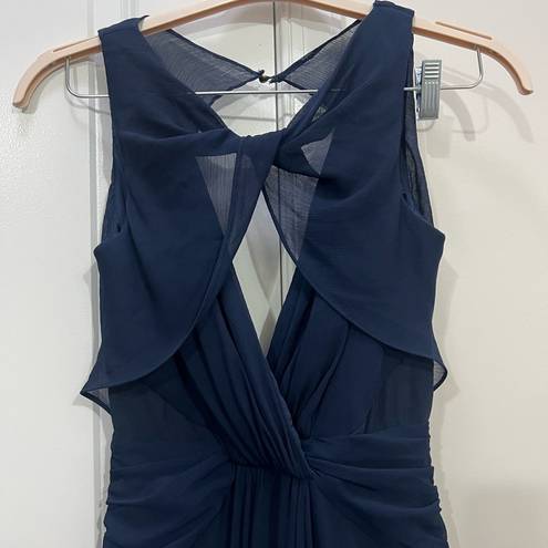 Badgley Mischka  Navy Blue Petunia Gown Size 4 US $795