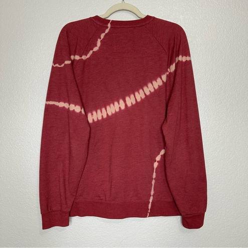 Sonoma  Red Tie Dye Crewneck Long Sleeves Sweatshirt