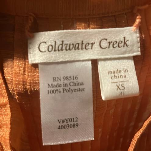 Coldwater Creek  size xs color orange