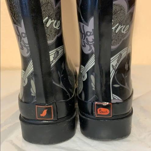 The Sak  Signature Tall Rubber Rain Boots Size 6