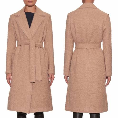 Helmut Lang Shaggy Alpaca and Virgin-Wool Blend Coat size XS extra small