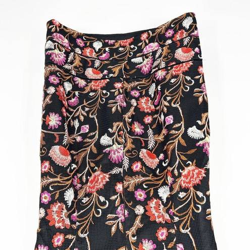 White House | Black Market  WHBM Womens Embroidered Floral Sheath Dress Size 8