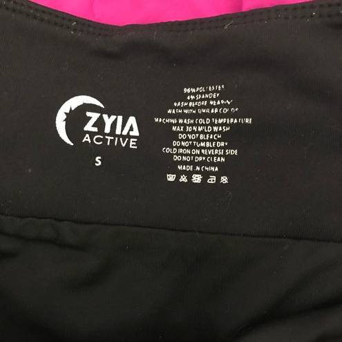 Zyia  Active Black Camo Mid-Rise Activewear Athletic Shorts Women's Size Small