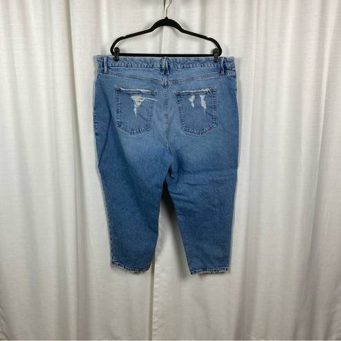 Good American  Good Girlfriend Distressed Jeans Sz.22