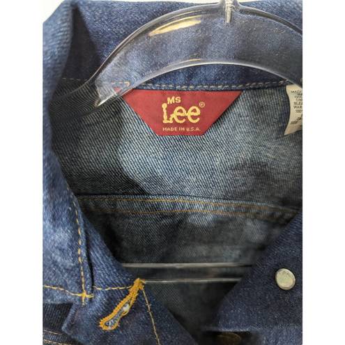 Lee Vintage 70's Ms  Cotton Denim Jean Jacket Trucker Style