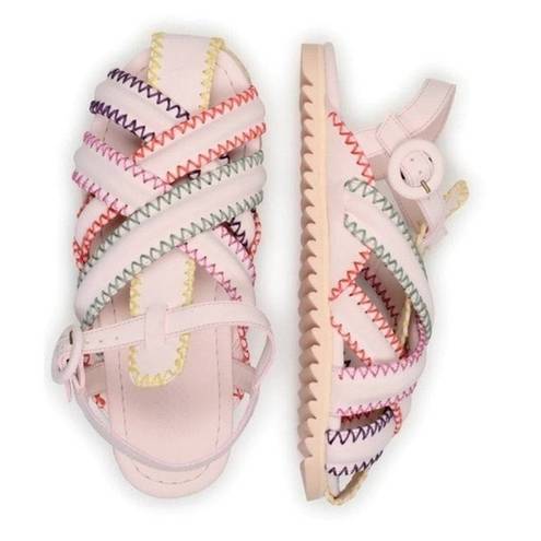 Farm Rio  Zigzag Stitch‎ Sandal in Off White