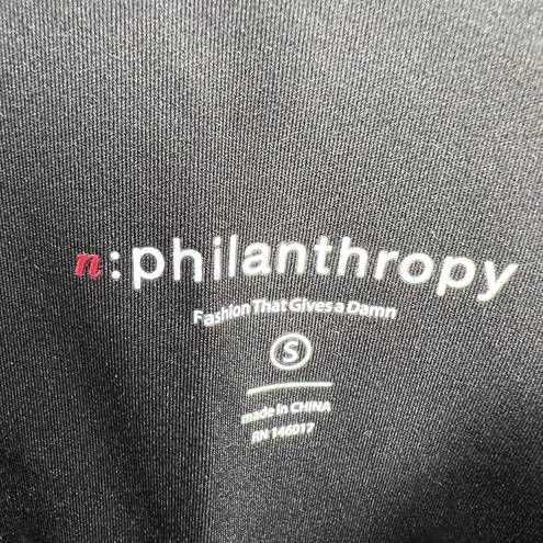 n:philanthropy  Lolo Scoopback Bodysuit Black Size Small New